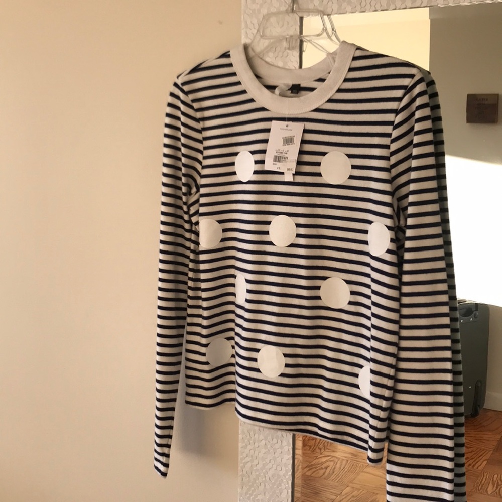 ADORABLE polka-dot TOPSHOP longsleeve shirt!